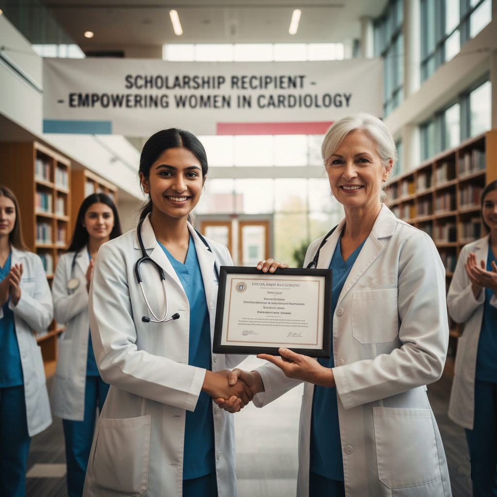 Foundation for Women's Hearts providing scholarships to support female medical students entering the field of cardiology.